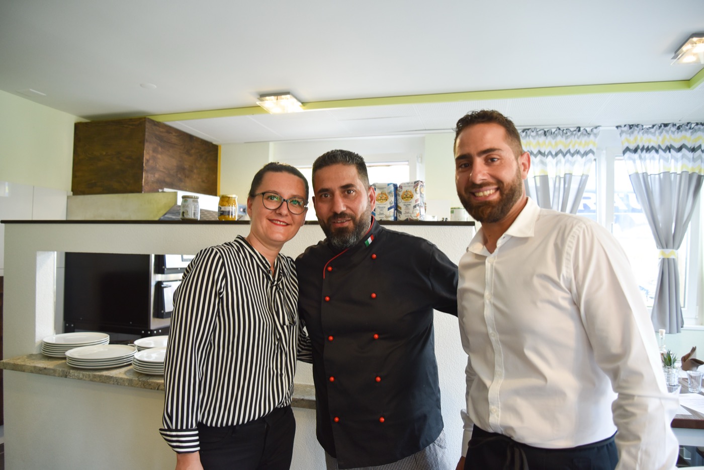 Das Team der Osteria Del Trucca im Restaurant